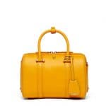 MCM Exoctic Yellow Smooth Leather Essential Boston Bag
