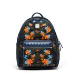 MCM Loden Green Floral Camo Nylon Dieter Backpack Bag