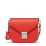 MCM Marigold Orange Tipped Leather Patricia Shoulder Bag