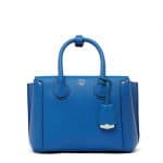 MCM Tennis Blue Park Avenue Leather Small Neo Milla Tote Bag