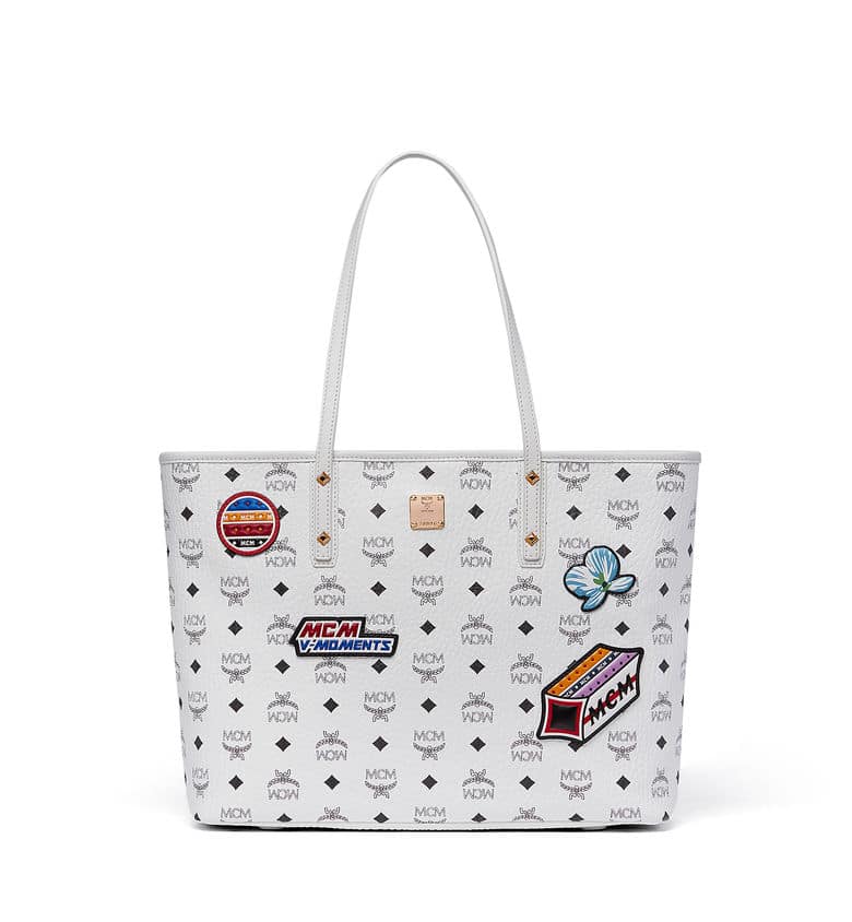 Mcm bag sales with patches