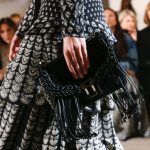 Proenza Schouler Black Fringed Hava Chain Shoulder Bag - Fall 2018
