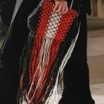 Proenza Schouler Black/Red/White Macramé Clutch Bag - Fall 2018