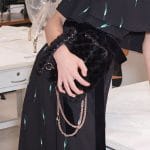 Valentino Black Fur Rockstud Flap Bag - Pre-Fall 2018