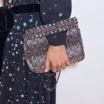 Valentino Silver Rockstud Spike Flap Bag - Pre-Fall 2018