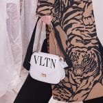 Valentino White VLTN Chain Flap Bag - Pre-Fall 2018