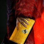 Bottega Veneta Yellow Crocodile Knot Clutch Bag - Fall 2018