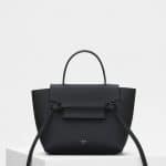 Celine Black Grained Calfskin Nano Belt Bag