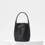 Celine Black Supple Grained Calfskin Big Bag Bucket