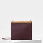 Celine Bordeaux Smooth Calfskin Mini Clasp Bag