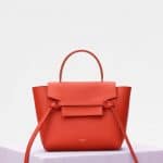 Celine Coral Grained Calfskin Nano Belt Bag