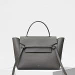 Celine Grey Grained Calfskin Mini Belt Bag