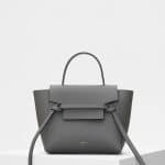 Celine Grey Grained Calfskin Nano Belt Bag