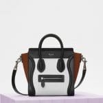 Celine Iceberg Multicolour Baby Grained Calfskin Nano Luggage Bag