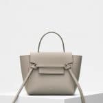 Celine Light Taupe Grained Calfskin Nano Belt Bag