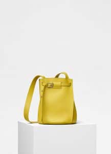 Celine Mimosa Smooth Calfskin Big Bag Bucket with Long Strap