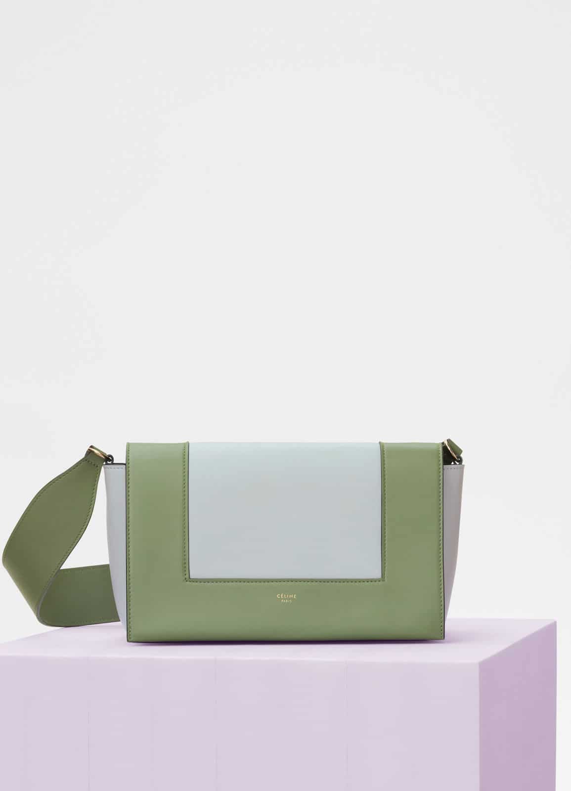 Celine Luggage Micro Tote Olive Green