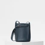 Celine Slate Smooth Calfskin Big Bag Bucket with Long Strap