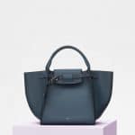 Celine Slate Smooth Calfskin Small Big Bag with Long Strap