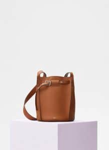 small big bag with long strap in smooth calfskin