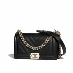 Chanel Black Boy Chevron Old Medium Flap Bag