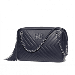 Chanel Black Calfskin Camera Case Bag
