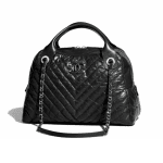 Chanel Black Soft Bowling Medium Bag
