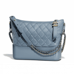 Chanel Blue Goatskin Gabrielle Hobo Bag