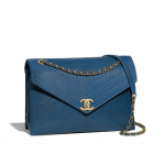 Chanel Blue Lambskin Large Flap Bag