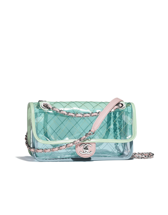 Chanel S/S Coco Splash PVC Quilted Shopping Tote 2018 at 1stDibs