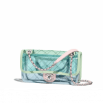 Chanel Blue/Green/Pink PVC Coco Splash Mini Flap Bag