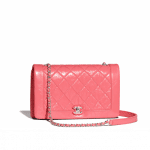Chanel Pink Crumpled Calfskin Bi Quilted Small Flap Bag