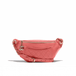 Chanel Pink Crumpled Calfskin Bi Quilted Waist Bag