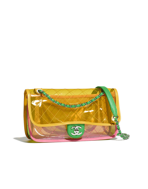 Chanel Coco Luxe Small Flap Bag A57086 Yellow 2018  Chanel clutch bag,  Chanel flap bag, Chanel handbags