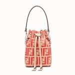 Fendi Beige Logo Mon Tresor Bucket Bag