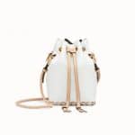 Fendi White Mon Tresor Bucket Bag