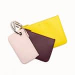 Fendi Yellow/Burgundy/Pink Triplette Clutch Bag