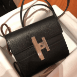 Hermes Black Mini Cinhetic Clutch Bag 2