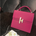 Hermes Rose Poudre Cinhetic Bag