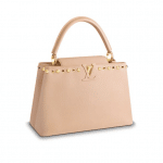 Louis Vuitton Beige Studs & Eyelet Capucines MM Bag