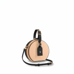 Louis Vuitton Beige/Black Natural Cowhide/Calfskin Petite Boite Chapeau Bag