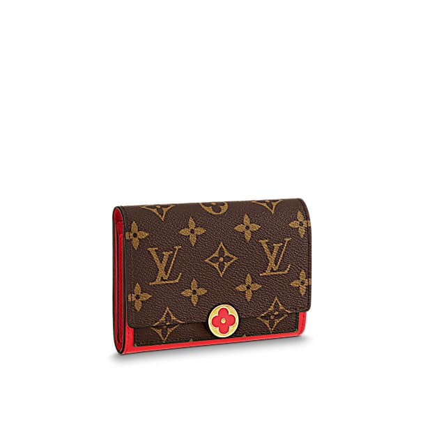Louis Vuitton Compact Wallet Flore Monogram Fuchsia