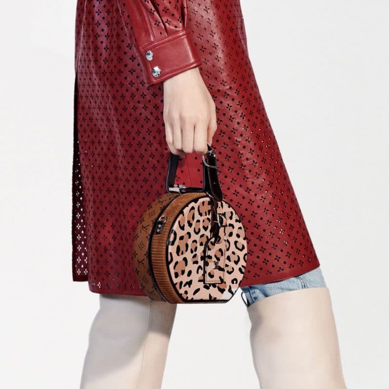 Louis Vuitton 2020 Leather Printed Monogram Skirt For Sale at 1stDibs