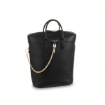 Louis Vuitton Noir Calfskin Carry All GM Bag