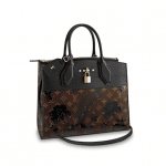 Louis Vuitton Noir Monogram Blossom City Steamer MM Bag