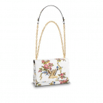 Louis Vuitton White Romantic Blossom Epi Twist MM Bag