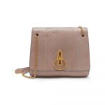 Mulberry Ballerina Pink Python Marloes Satchel Bag