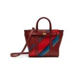 Mulberry Brick Diagonal Stripe Mini Zipped Bayswater Bag