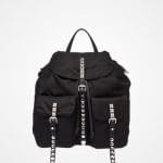 Prada Black Studded Nylon Backpack Bag