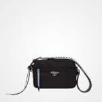 Prada Black/Astral Blue Nylon Camera Bag